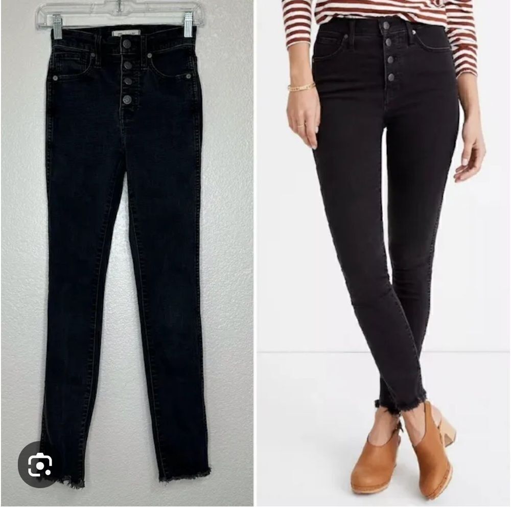 EXCELLENT CONDITION MADEWELL BUTTONFLY 10” HIGH-RISE SKINNY SIZE 31 PETITE